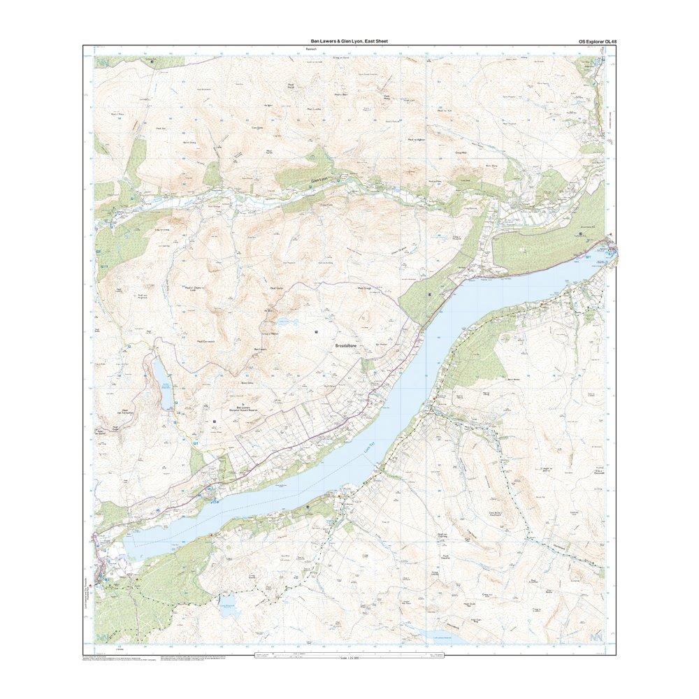 Explorer OL48 Ben Lawers & Glen Lyon Map With Digital Version