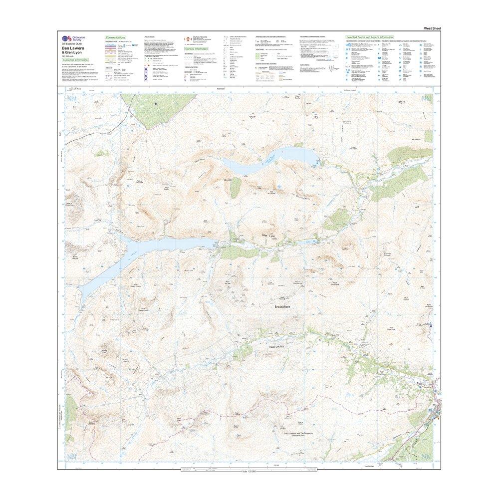 Explorer OL48 Ben Lawers & Glen Lyon Map With Digital Version