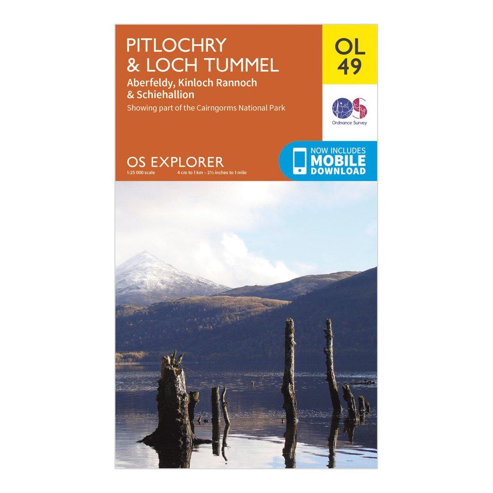 Explorer OL49 Pitlochry & Loch Tummel Map With Digital Version