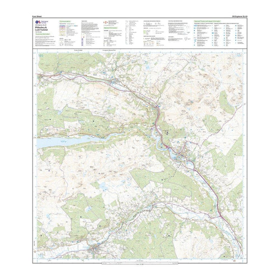 Explorer OL49 Pitlochry & Loch Tummel Map With Digital Version
