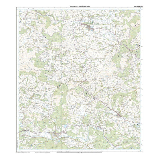 Explorer OL59 Aboyne, Alford & Strathdon Map With Digital Version