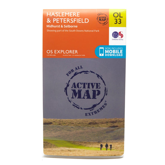 Explorer Active OL33 Haslemere & Petersfield Map With Digital Version