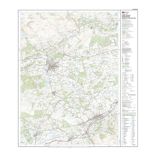 Explorer OL47 Crieff, Comrie & Glen Artney Map With Digital Version