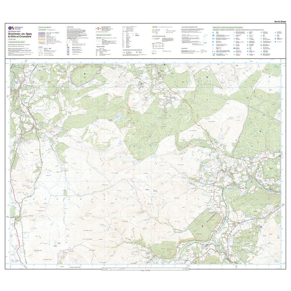 Explorer OL61 Grantown-on-Spey & Hills of Cromdale Map With Digital Version