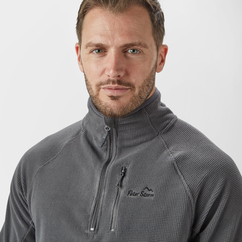 Men's Grid Half Zip Fleece