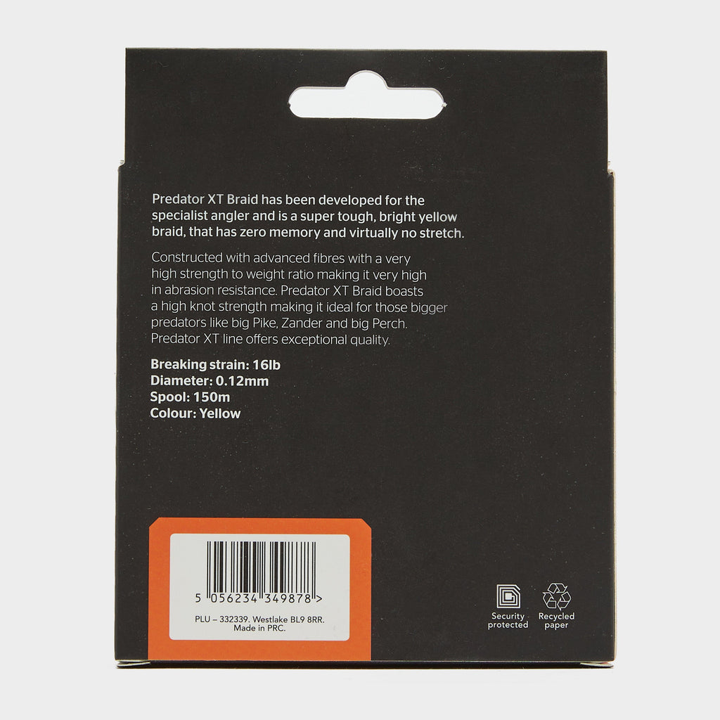 Predator XT Lure Braid in Yellow (16lb)