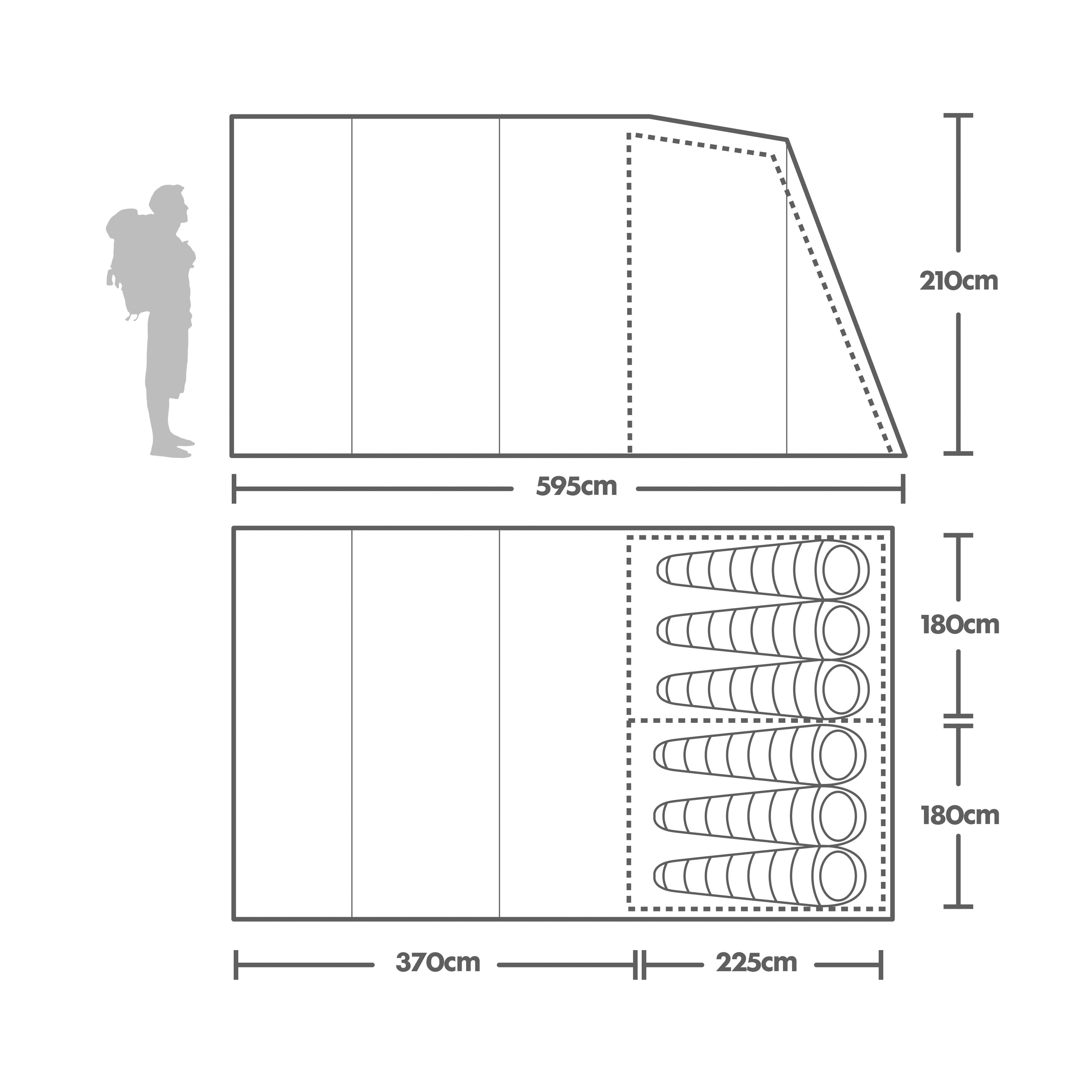 Hampton 6 Nightfall Family Tent