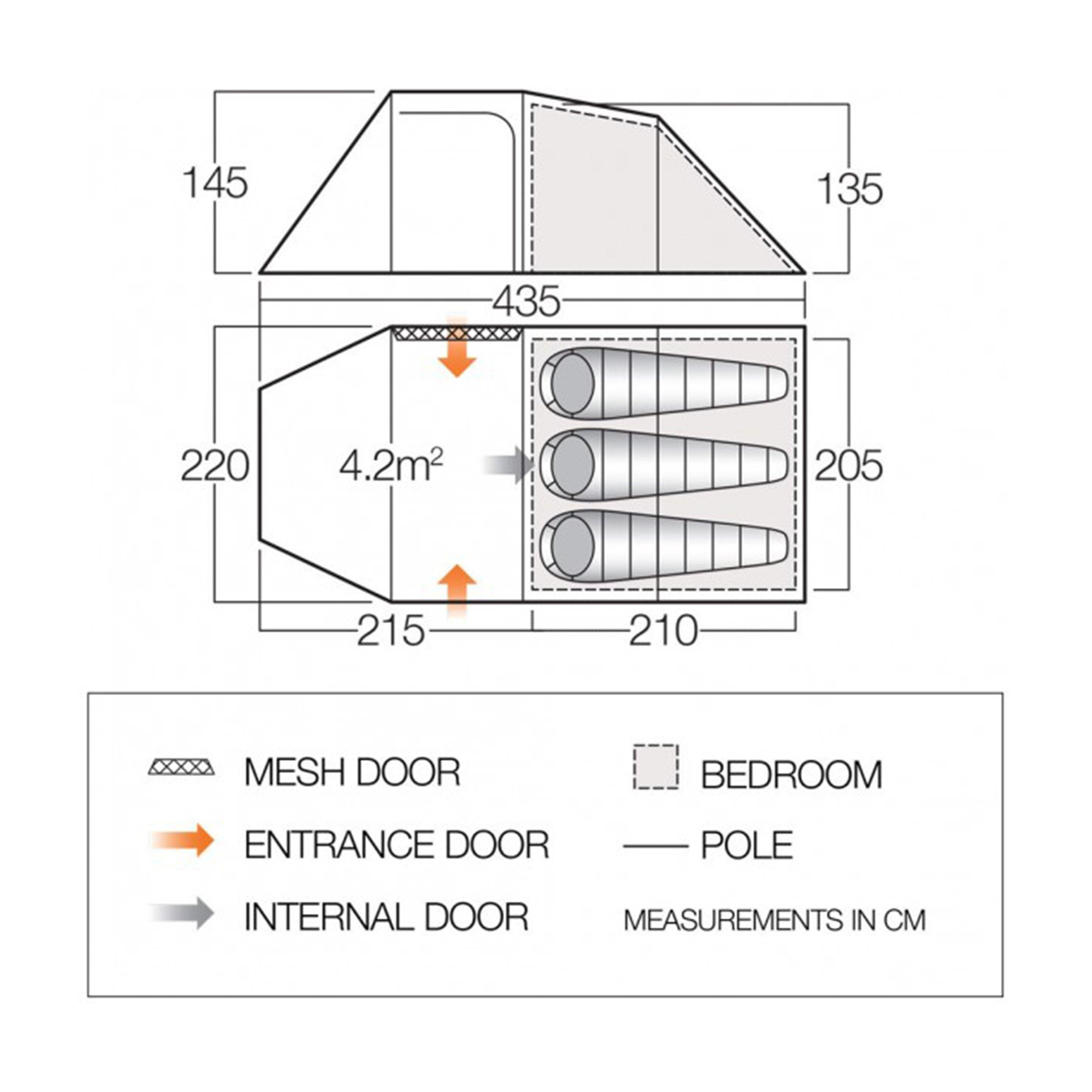 Beta 350XL Three Person Tent