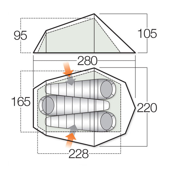 Banshee 300 3 Person Tent
