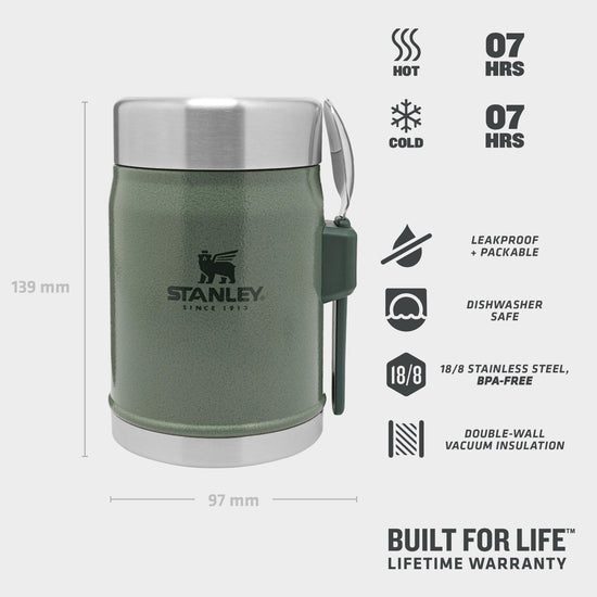 Classic Legendary Food Jar & Spork 0.4L