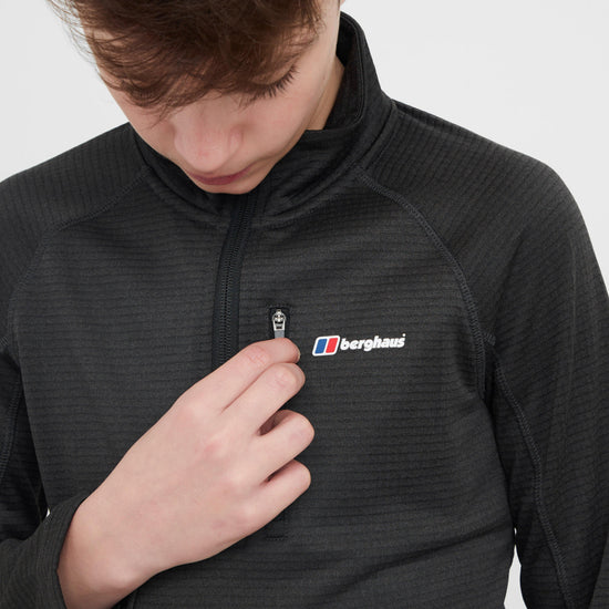 Kids’ Half-Zip Grid Fleece