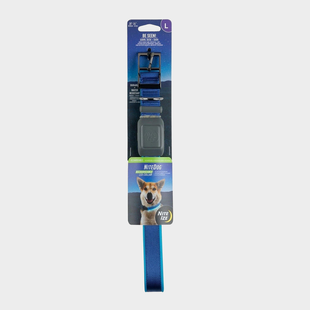 Nitedog® LED Rechargeable Collar Blue Large