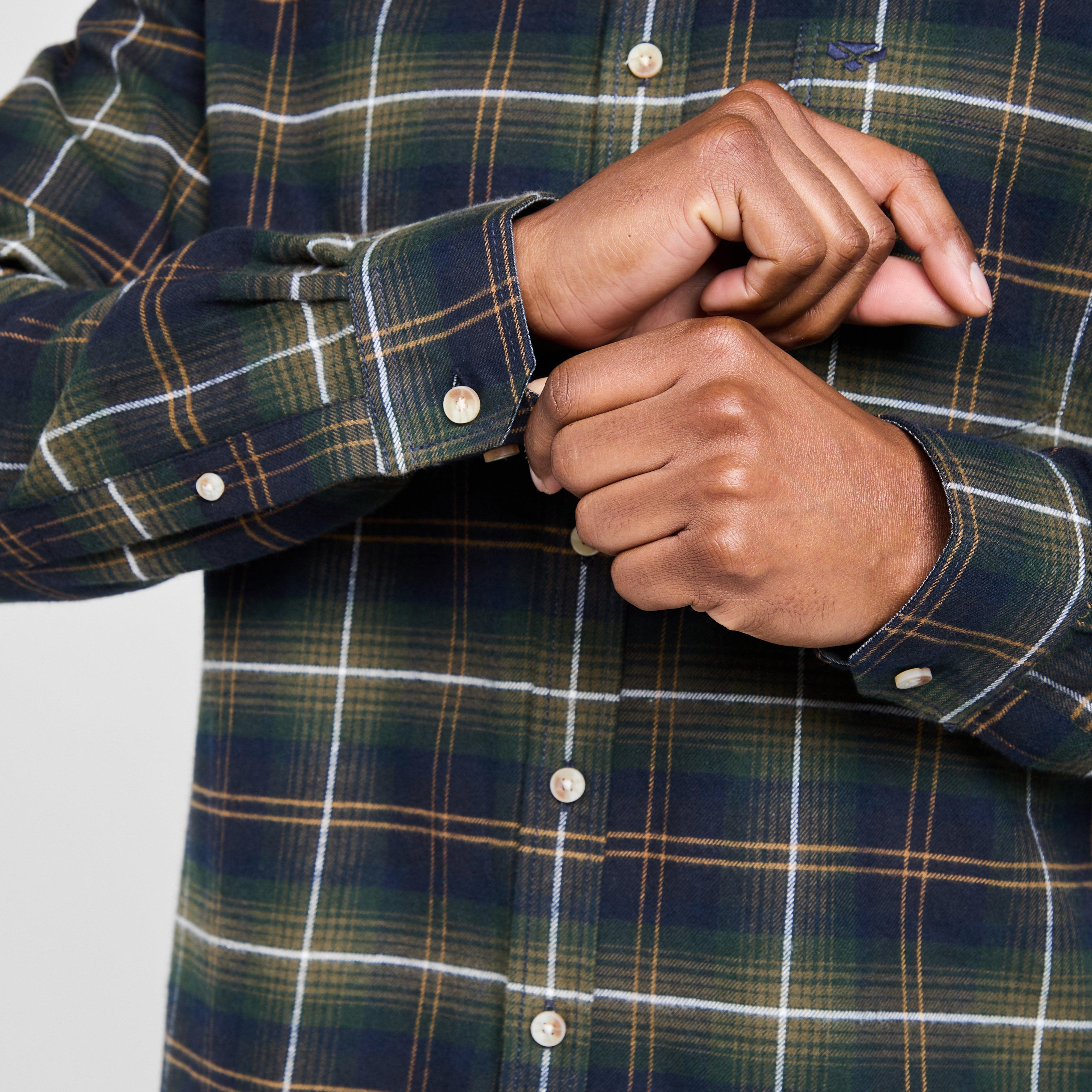 Mens Pitmedden Long Sleeve Flannel Shirt