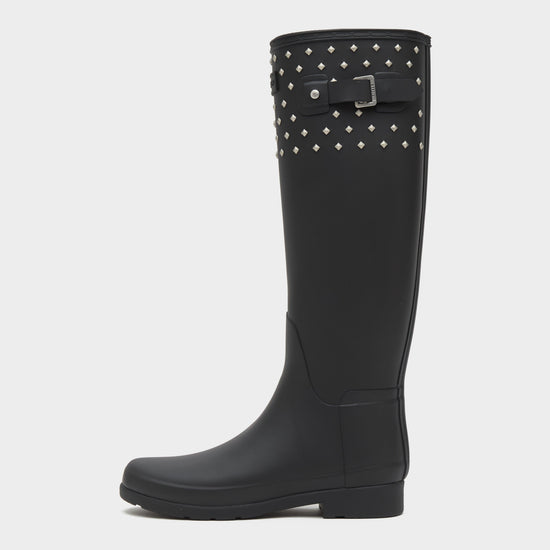 Women’s Refined Tall Studded Cuff Wellington Boots