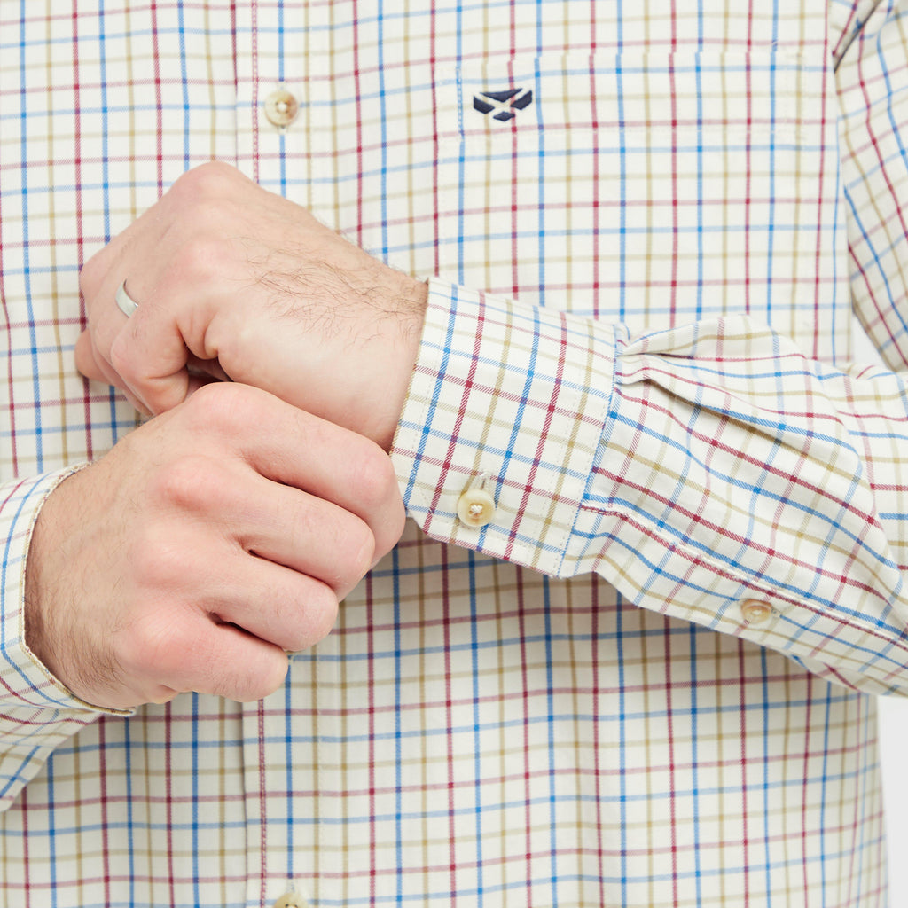 Mens Inverness Cotton Tattersall Shirt