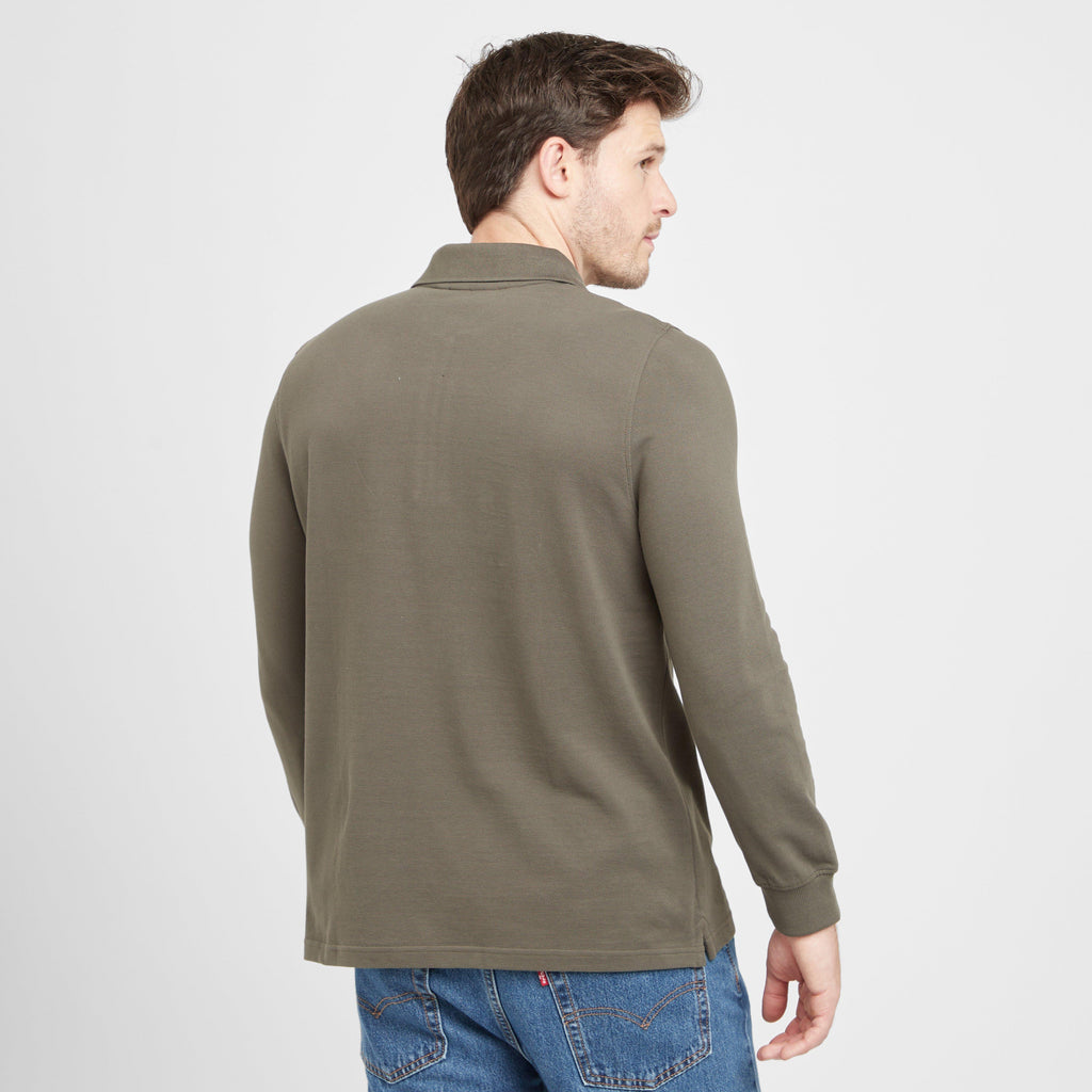 Green Label Men’s Airdrie Long Sleeve Polo Shirt