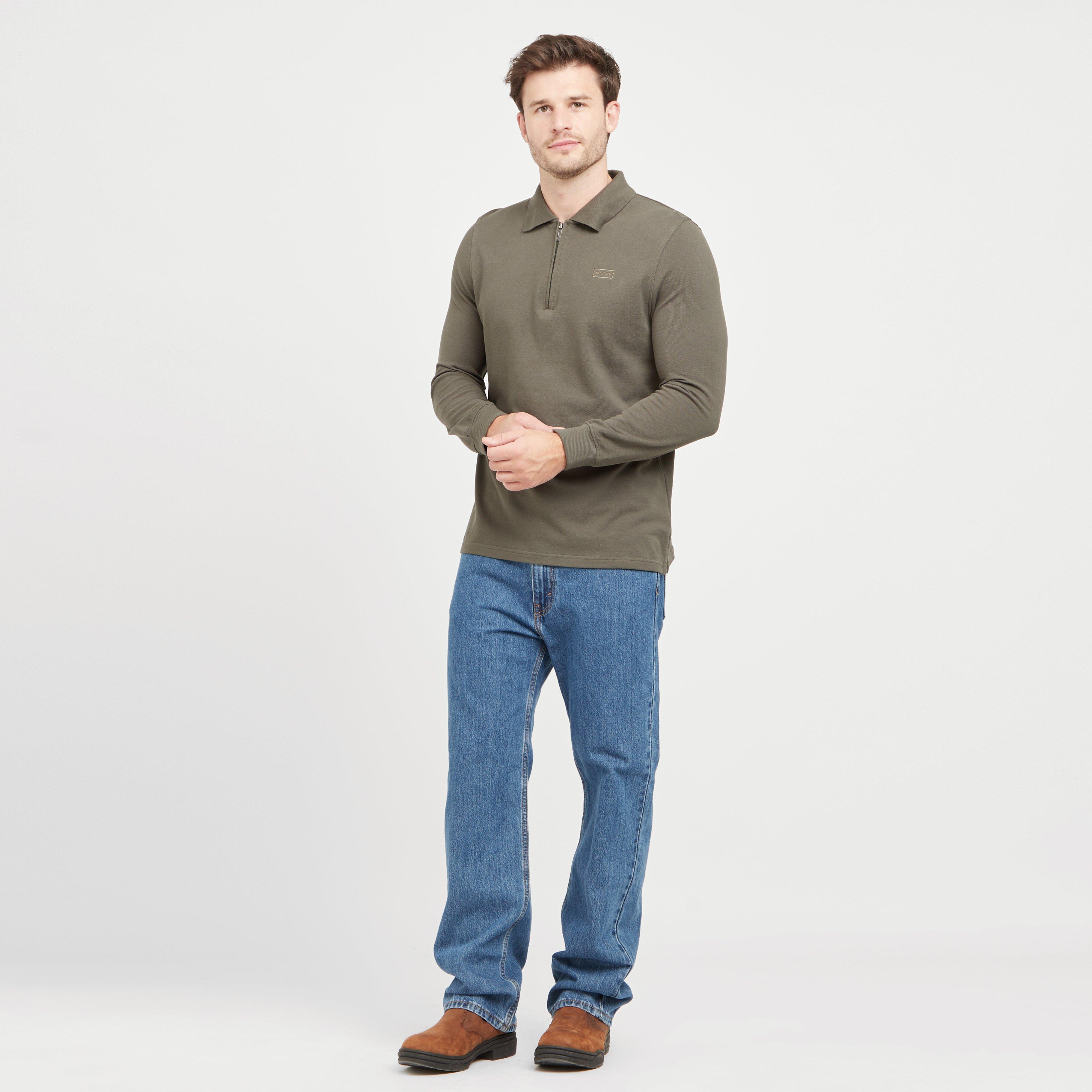 Green Label Men’s Airdrie Long Sleeve Polo Shirt