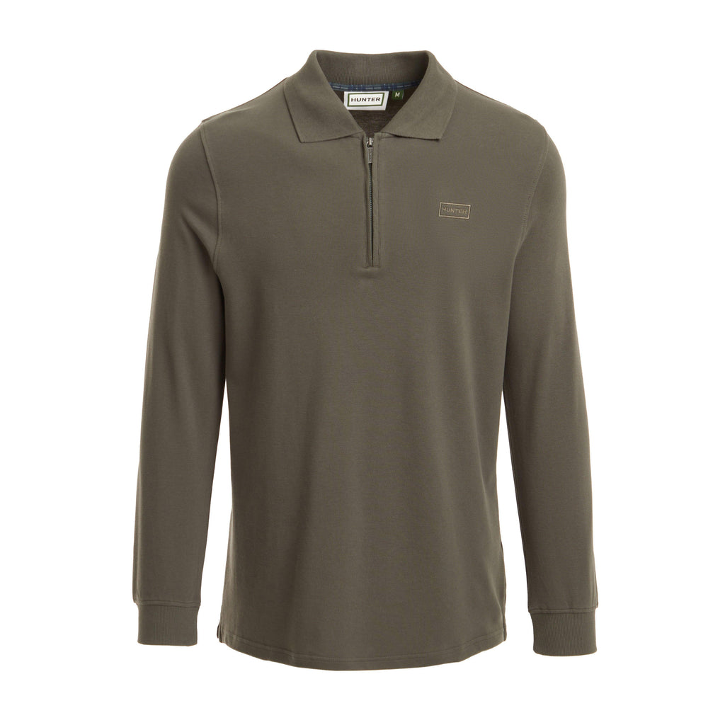 Green Label Men’s Airdrie Long Sleeve Polo Shirt