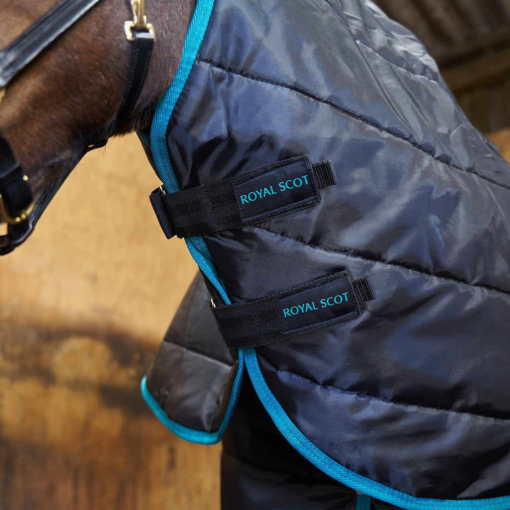 Original 250g Medium Detach-A-Neck Stable Rug Black/Ocean