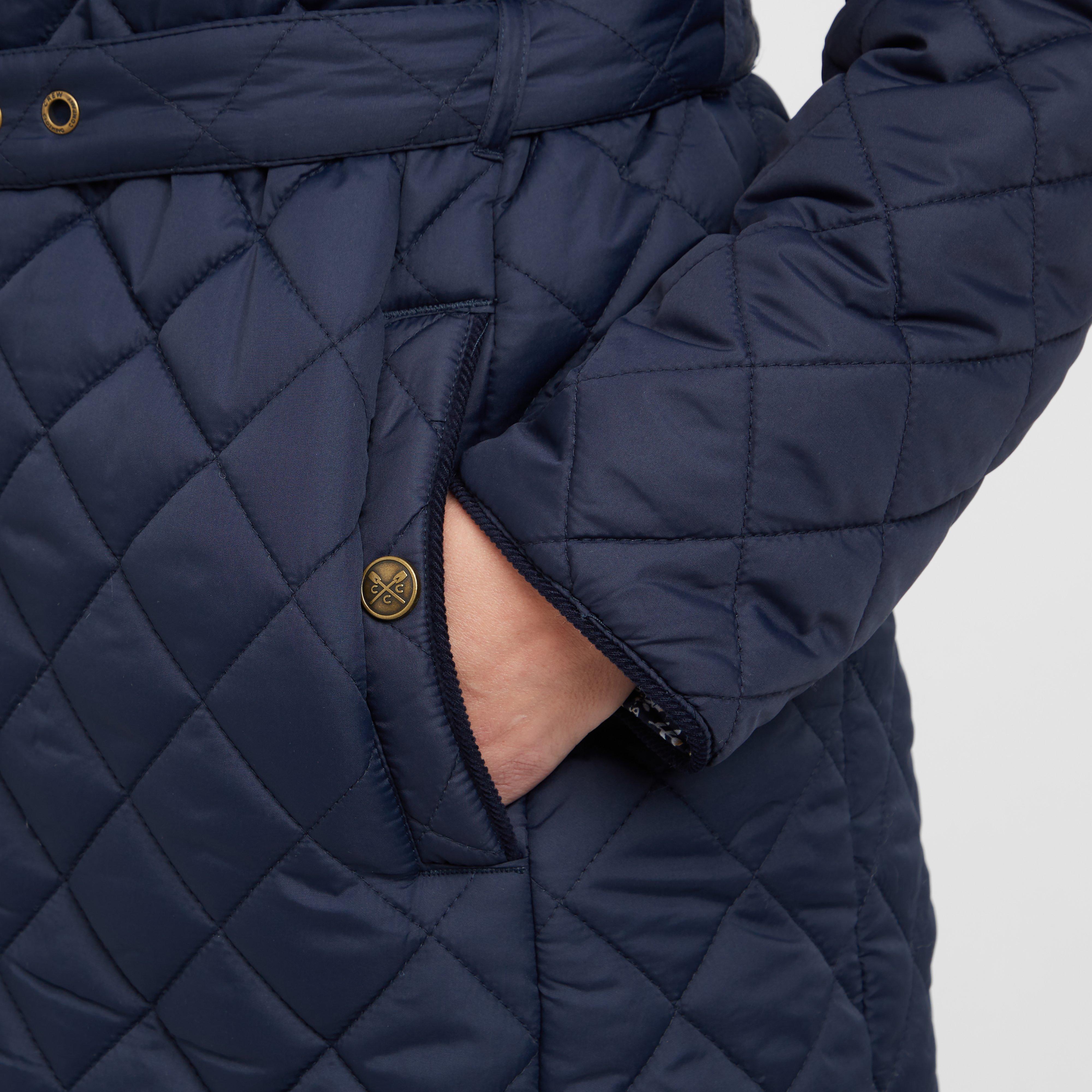 Women’s Belted Diamond Quilted Jacket