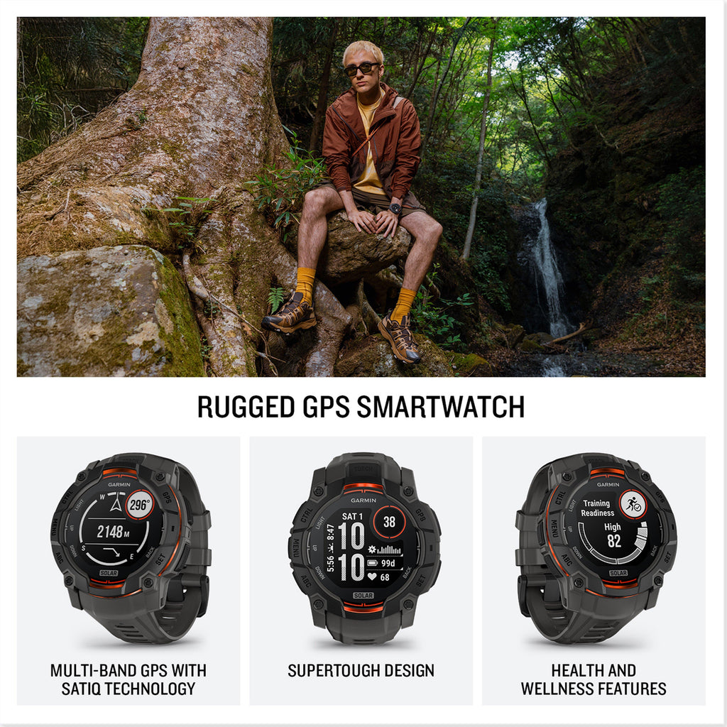 Instinct® 3 Solar 50mm Multi-Sport Smartwatch