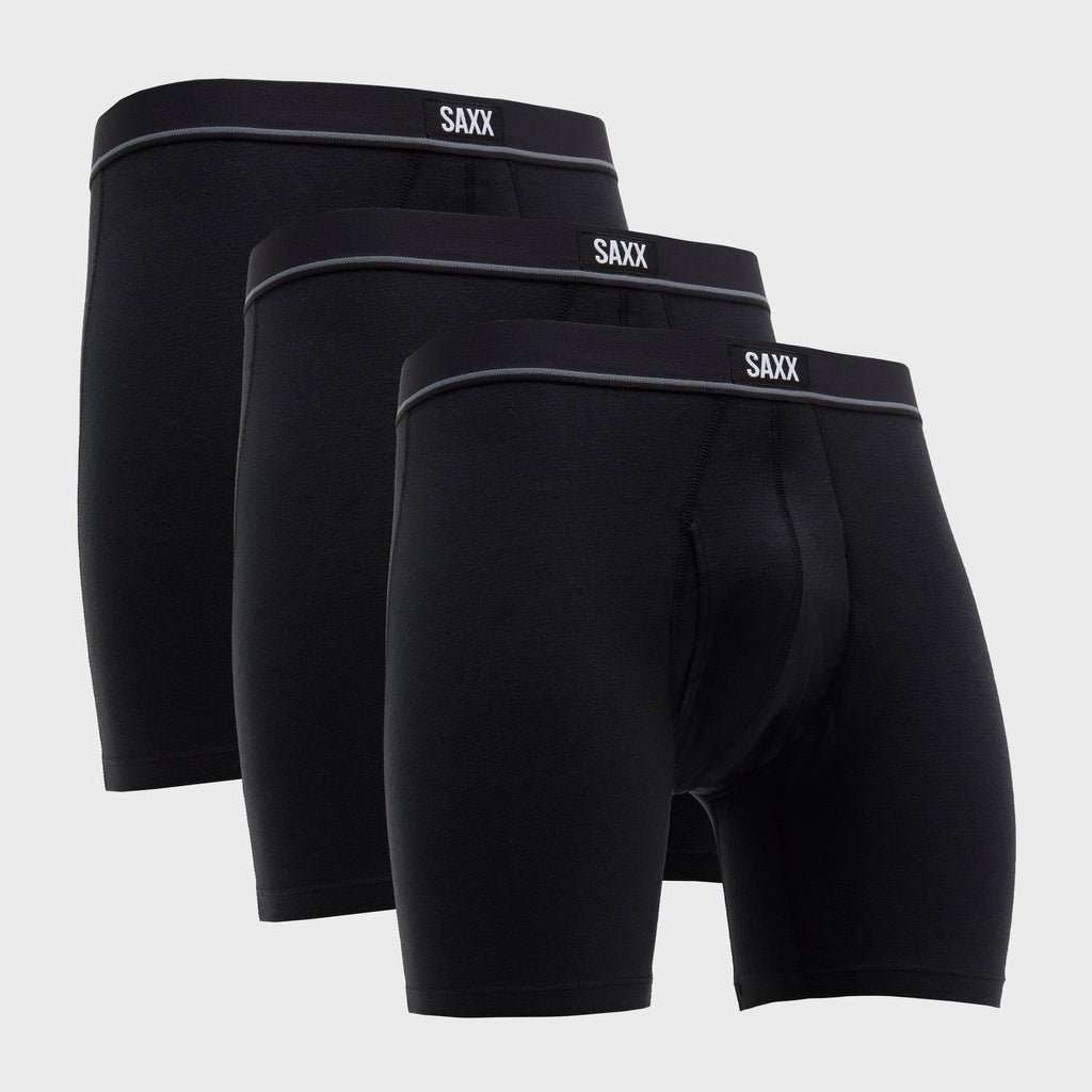 Men’s Essential Cotton Boxer Brief Fly 3 Pack