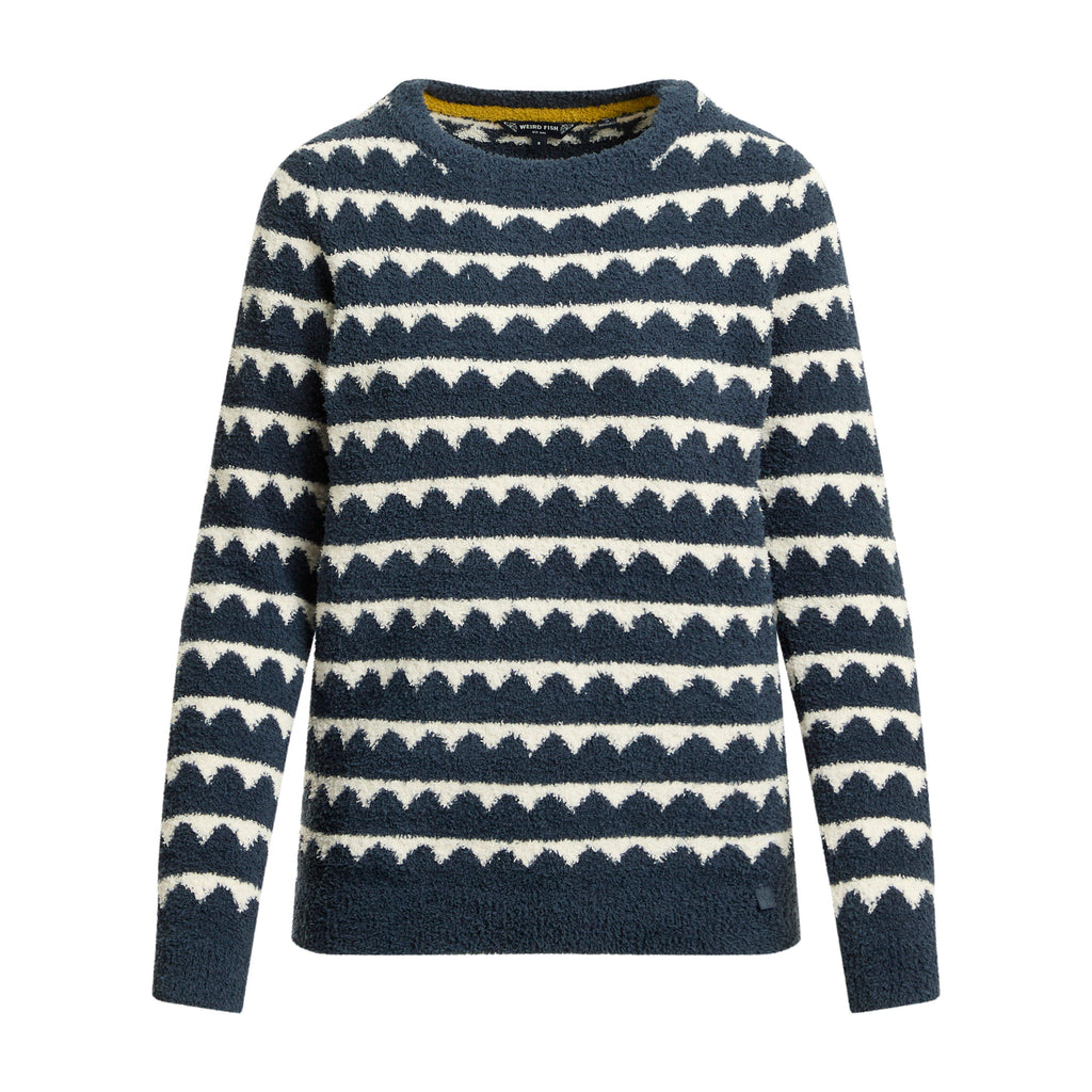 Women's Tyla Cosy Knit Scalloped Jumper