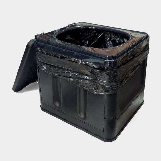 Collapsible Toilet with Gel Pack and Toilet Bag Bundle