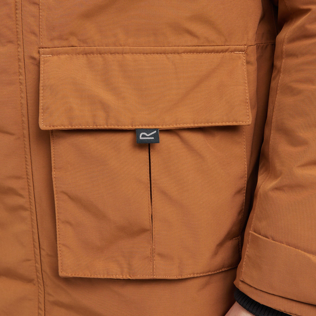 Men's Marron Waterproof Insulated Parka