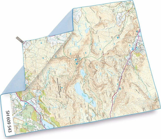 Giant Towel (Snowdon OS Map Print)