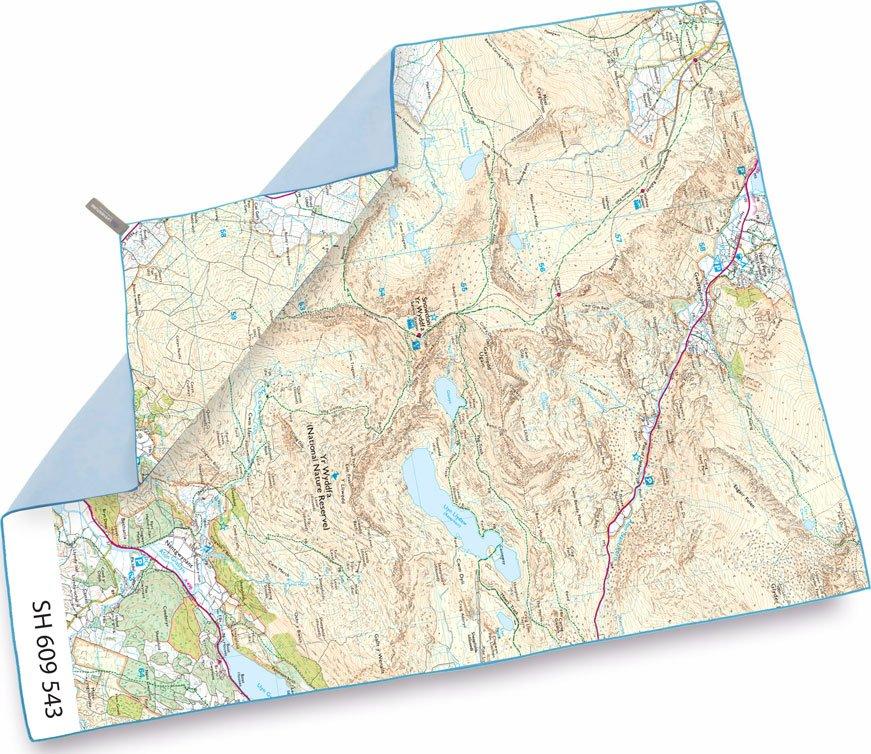Giant Towel (Snowdon OS Map Print)