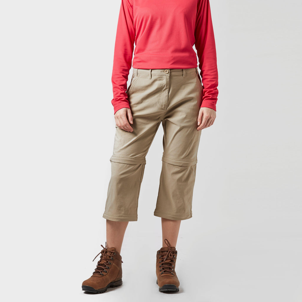Women's Stretch Double Zip Off Trousers - Short