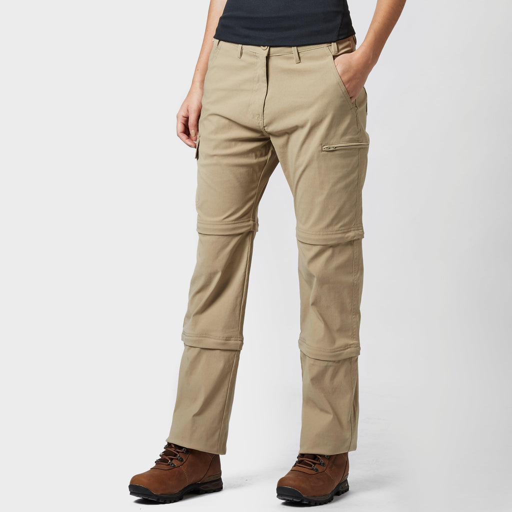 Women's Stretch Double Zip Off Trousers - Long