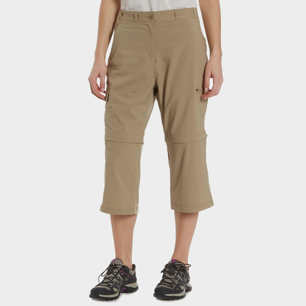 Women's Stretch Double Zip Off Trousers - Long