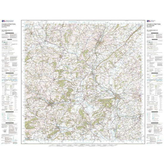 OS Landranger 137 Ludlow & Church Stretton, Wenlock Edge Map