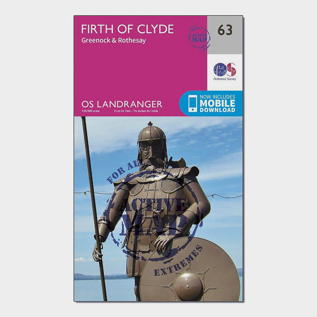 Landranger Active 63 Firth of Clyde, Greenock & Rothesay Map With Digital Version
