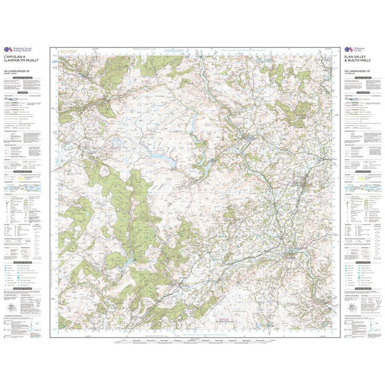 Landranger 147 Elan Valley & Builth Wells Map With Digital Version