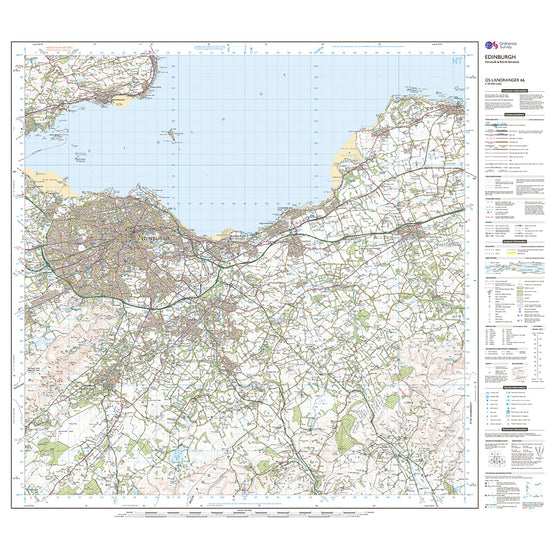 Landranger Active 66 Edinburgh, Penicuik & North Berwick Map With Digital Version