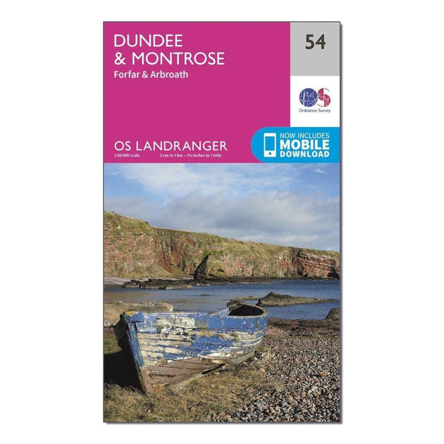 Ordnance Survey Landranger 54 Dundee & Montrose, Forfar & Arbroath Map ...