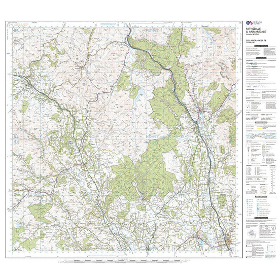 Landranger Active 78 Nithsdale & Annandale, Sanquhar & Moffat Map With Digital Version