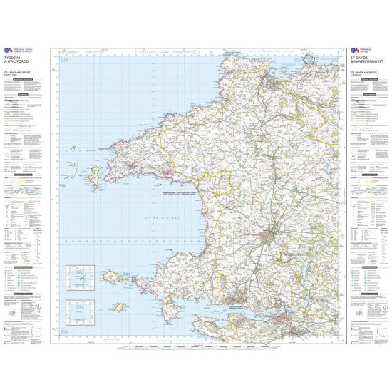 Landranger 157 St David's & Haverfordwest Map With Digital Version