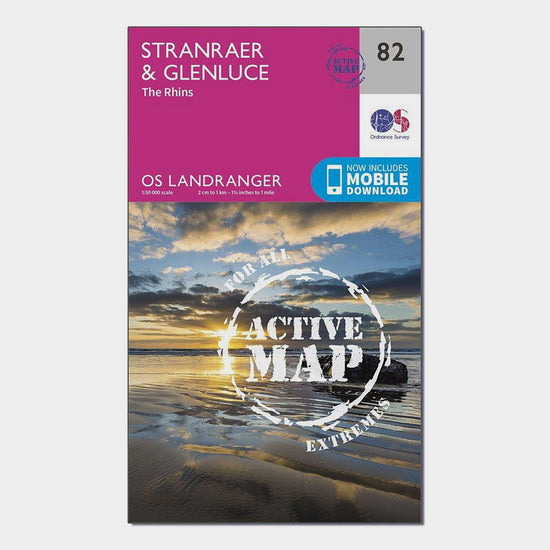 Landranger Active 82 Stranraer & Glenluce Map With Digital Version
