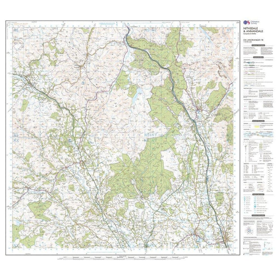 Landranger 78 Nithsdale & Annandale, Sanquhar & Moffat Map With Digital Version