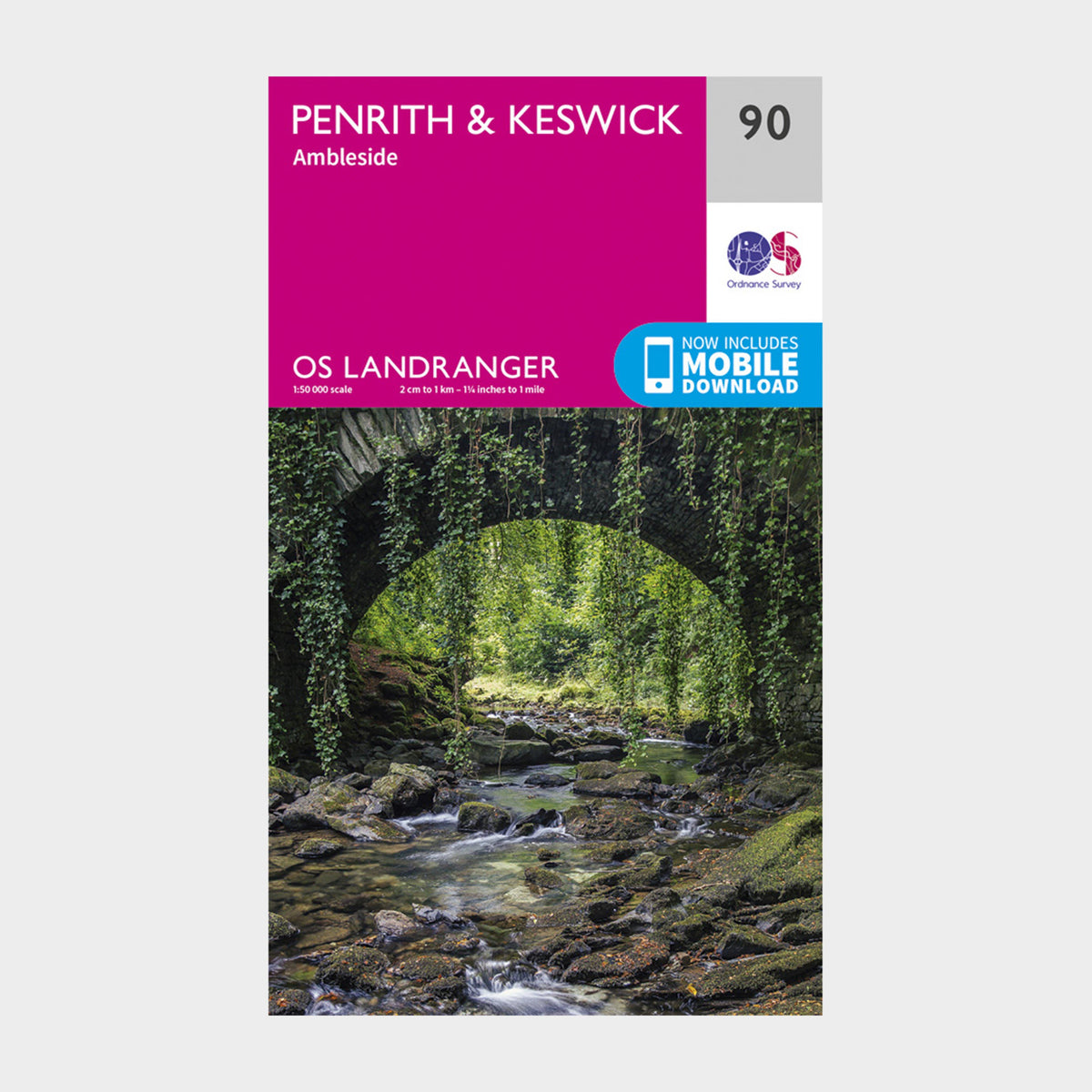 Landranger 90 Penrith & Keswick, Ambleside Map With Digital Version