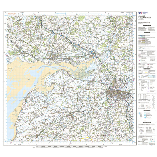 Landranger Active 85 Carlisle & Solway Firth, Gretna Green Map With Digital Version