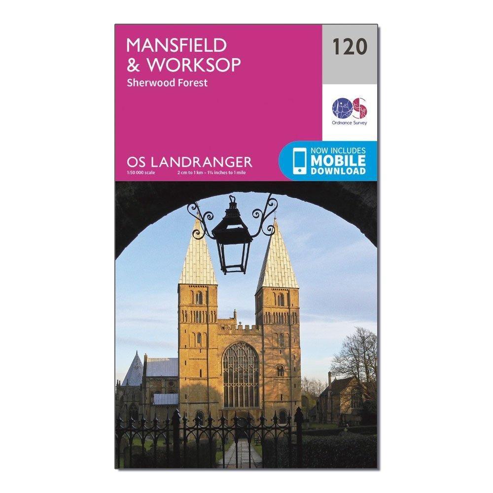 Landranger 120 Mansfield & Worksop, Sherwood Forest Map With Digital Version