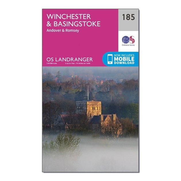 Ordnance Survey Landranger 185 Winchester & Basingstoke, Andover ...