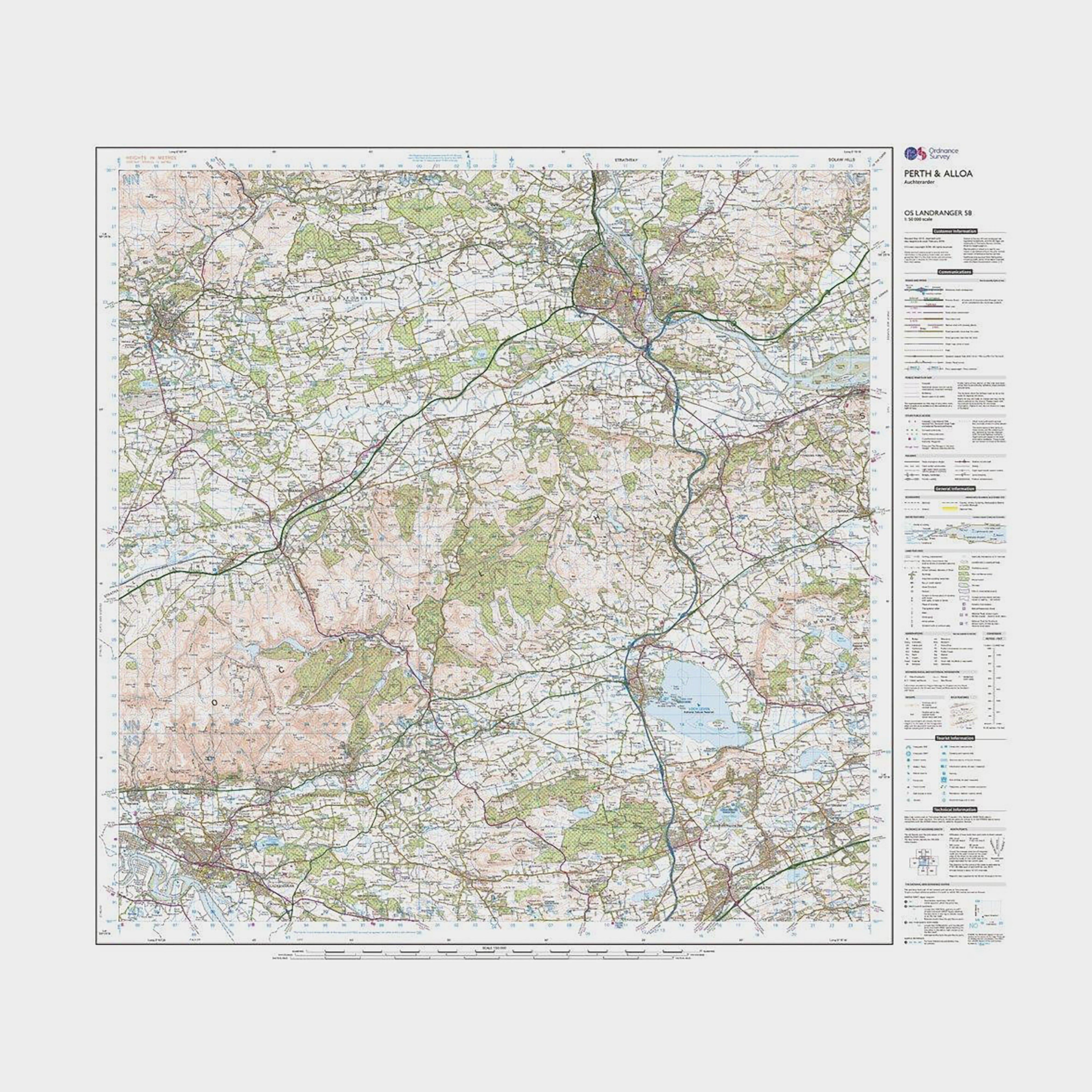 Landranger Active 58 Perth & Alloa, Auchterarder Map With Digital Version
