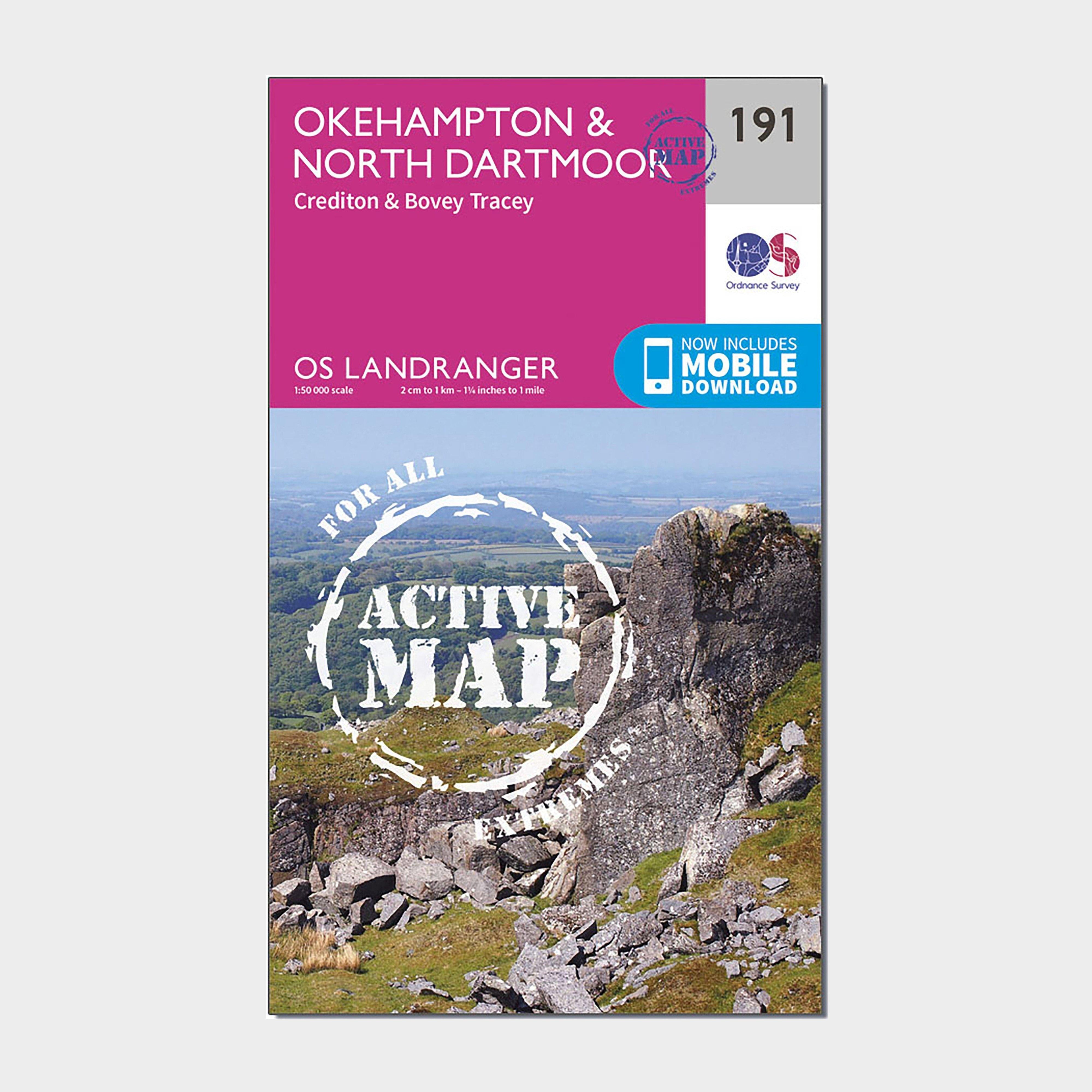 Landranger Active 191 Okehampton & North Dartmoor Map With Digital Version