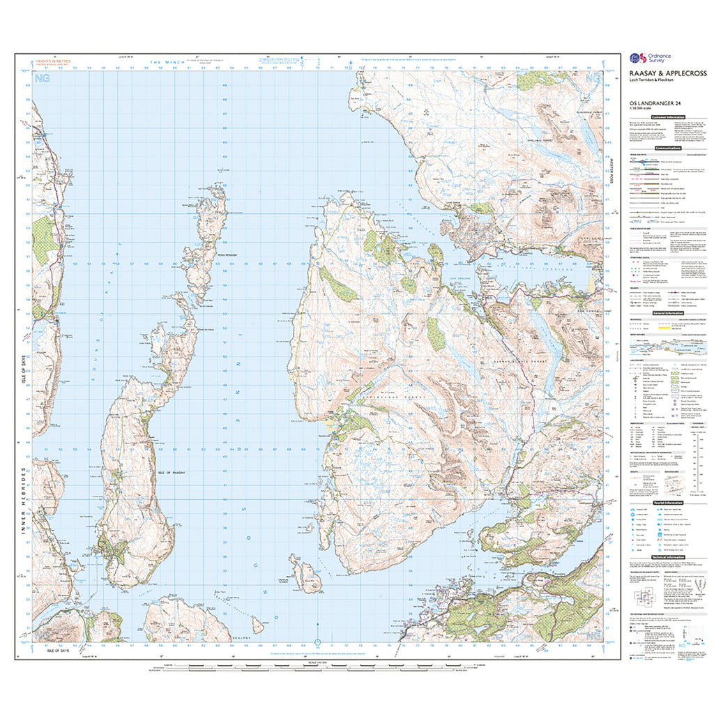 Landranger Active 24 Raasay & Applecross, Loch Torridon & Plockton Map With Digital Version
